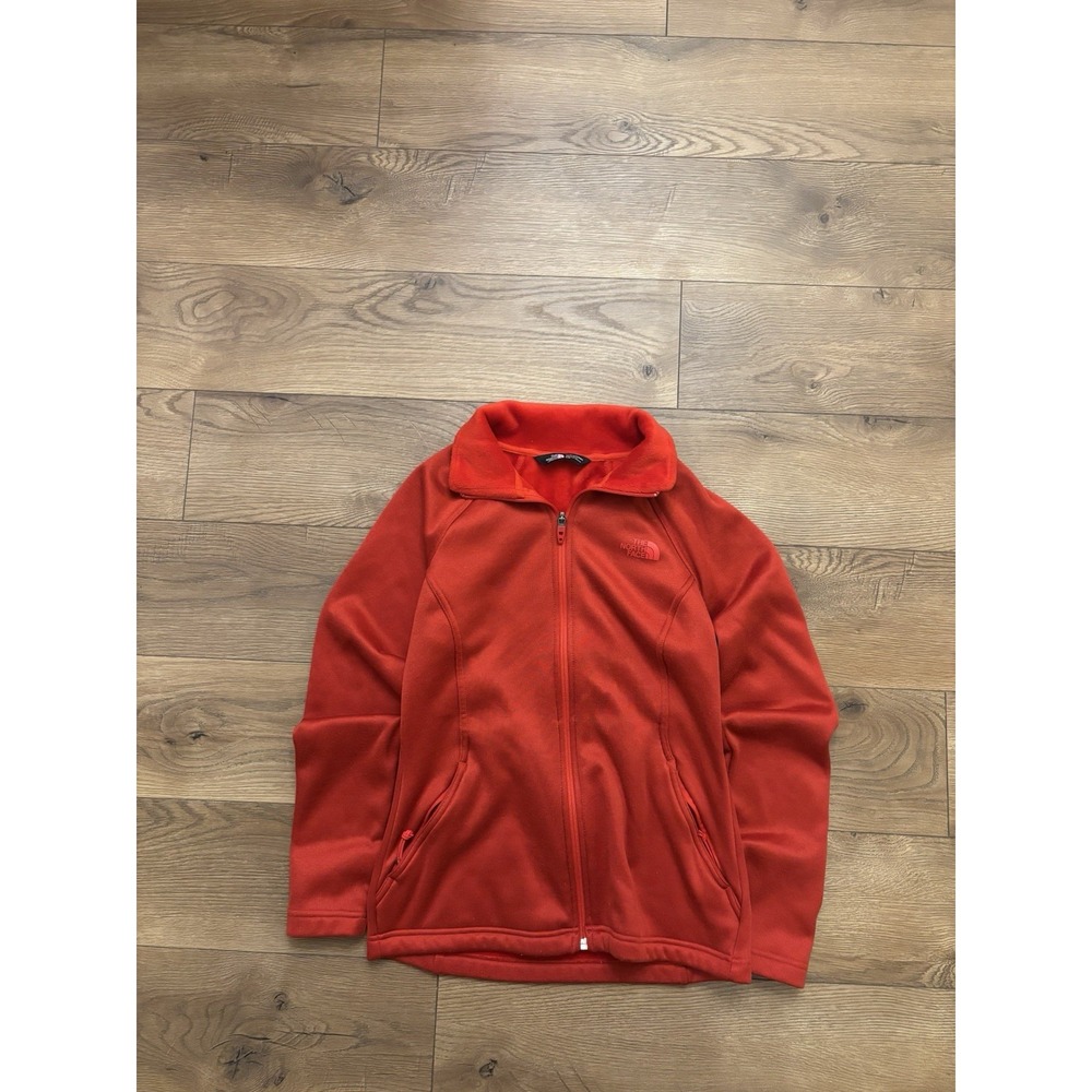 The North Face Women's Fleece Zip Up Fitted Jacket Red Size Small